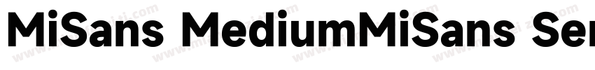 MiSans MediumMiSans Semibold字体转换